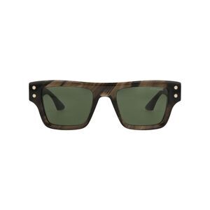 Montblanc Square-Frame Recycled Acetate Sunglasses Brown Mens